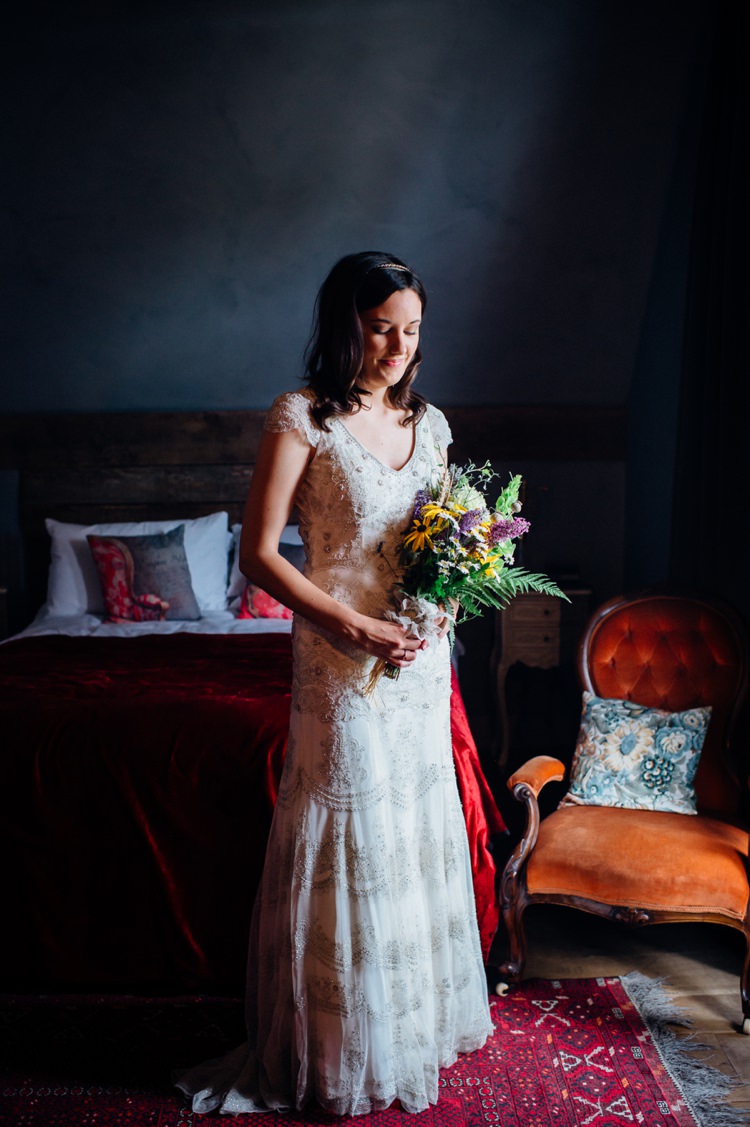 Monsoon Dress Bride Bridal Embellished Sequin High Street Sweet Hand Crafted Crochet Barn Wedding http://www.mariannechua.com/