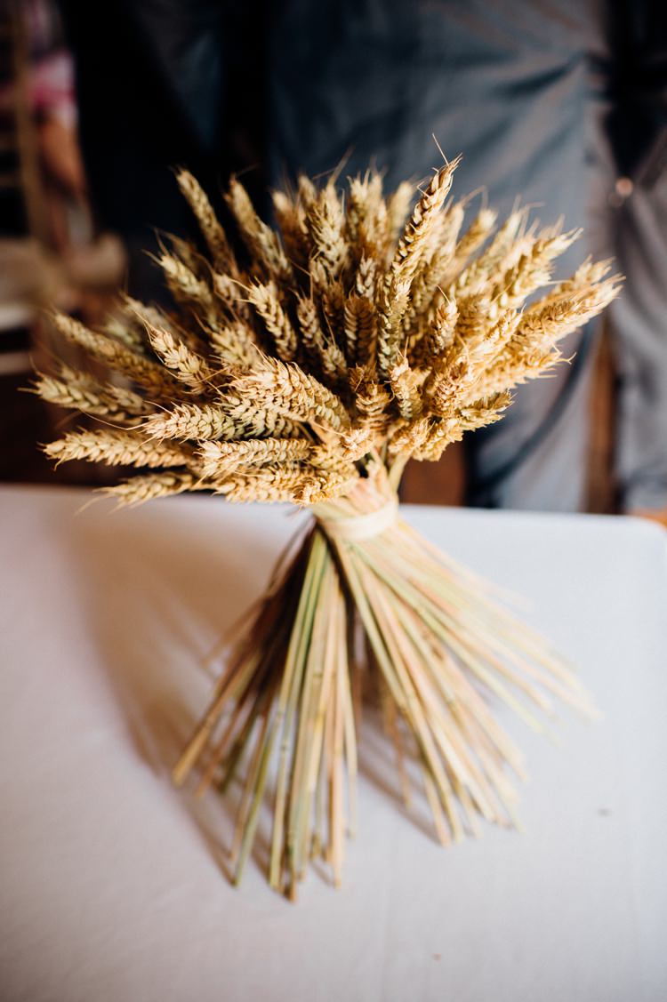 Wheat Flower Arrangement Sweet Hand Crafted Crochet Barn Wedding http://www.mariannechua.com/