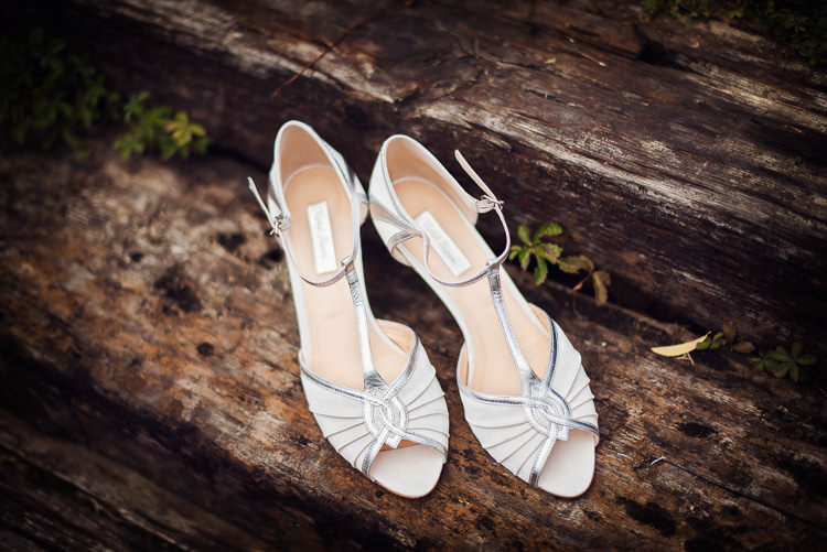 Rachel Simpson Shoes Bride Bridal Outdoor Lakeside DIY Wedding http://julietmckeephotography.co.uk/