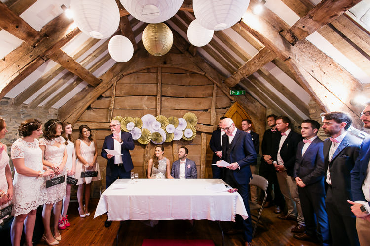 Gold White Pinwheel Backdrop Natural Eco Barn Gold Pink Wedding http://www.jackladenburg.com/