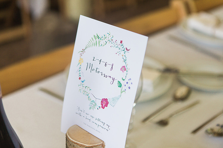 Places Table Names Indie Hand Made Outdoor Woodland Wedding http://www.ilariapetrucci.co.uk/