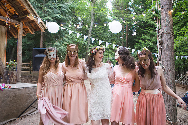 Animal Masks Indie Hand Made Outdoor Woodland Wedding http://www.ilariapetrucci.co.uk/