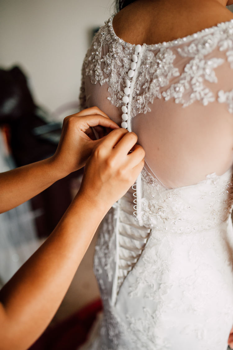 Sheer Back Dress Bride Bridal Buttons Lace Fairytale Whimsical Burgundy Gold Wedding http://www.victoriatyrrellphotography.com/