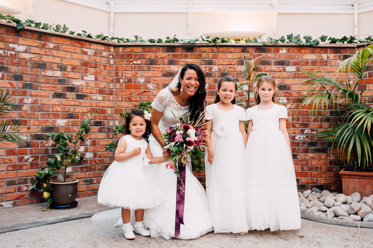 Flowergirls Fairytale Whimsical Burgundy Gold Wedding http://www.victoriatyrrellphotography.com/