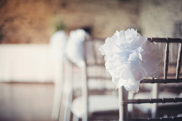 Pom Pom Chair Aisle Ceremony Home Made Colourful Barn Wedding http://www.tireedawson.co.uk/
