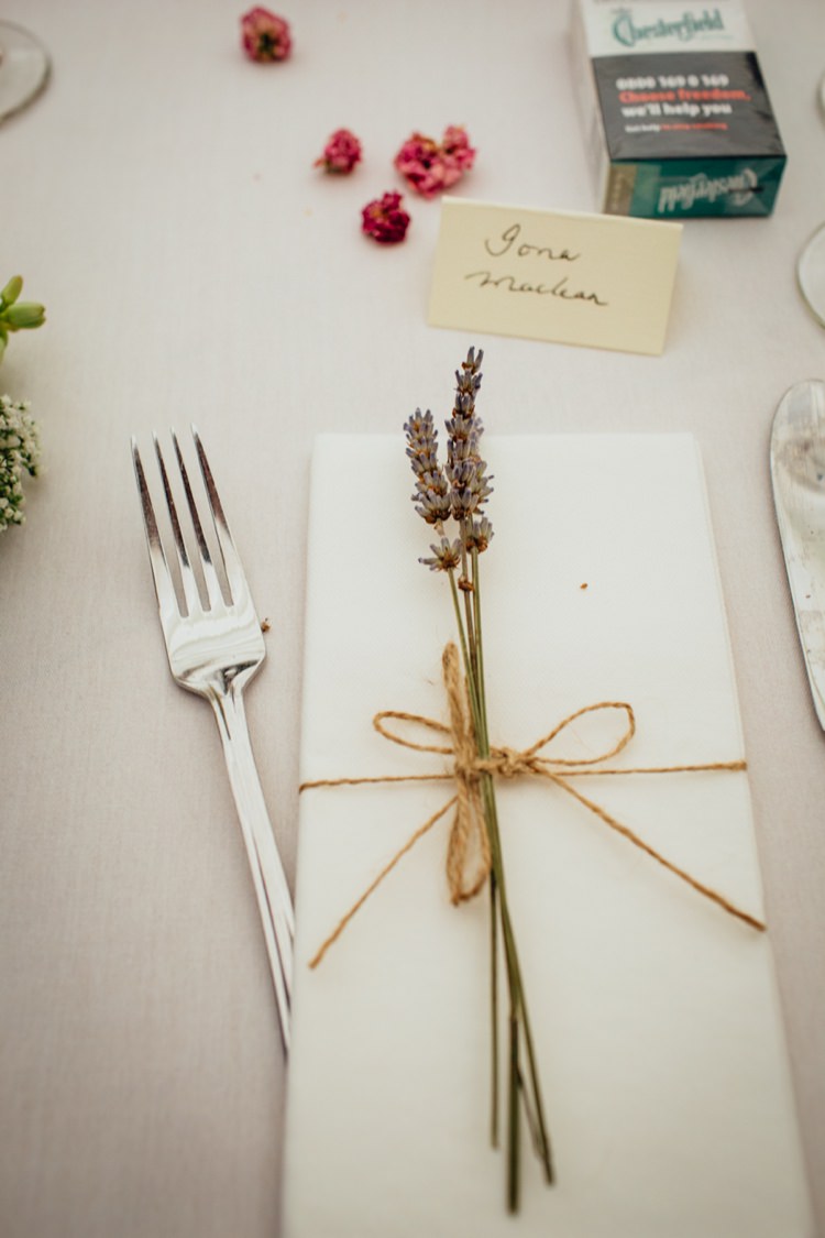Lavender Place Setting Floral Country Folk Wedding http://www.colinclay.com/