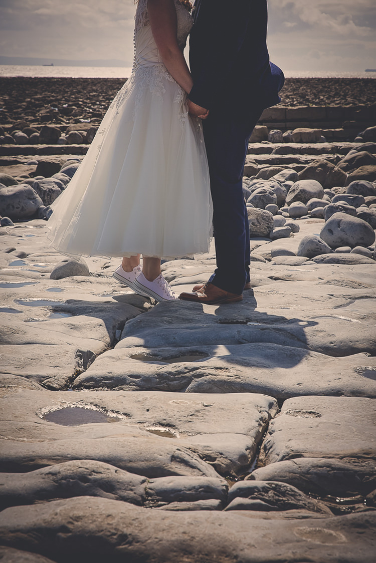 Converse Plimpsoles Bride Bridal Colourful Country Barn Street Food Wedding http://www.rocksaltphotography.com/