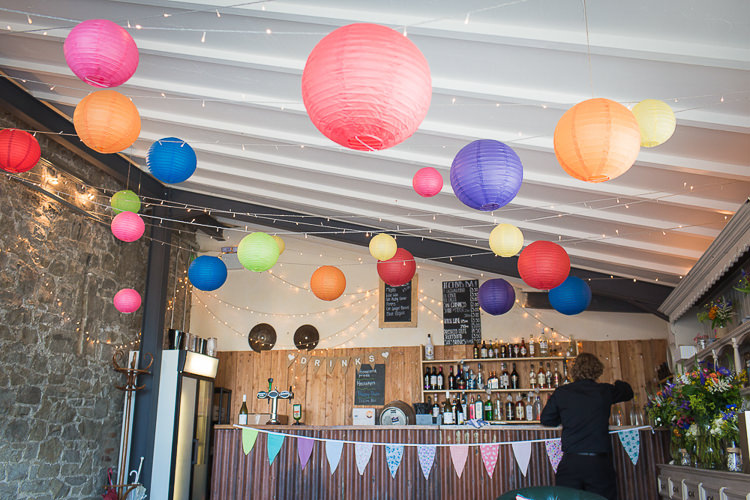 Lanterns Colourful Country Barn Street Food Wedding http://www.rocksaltphotography.com/