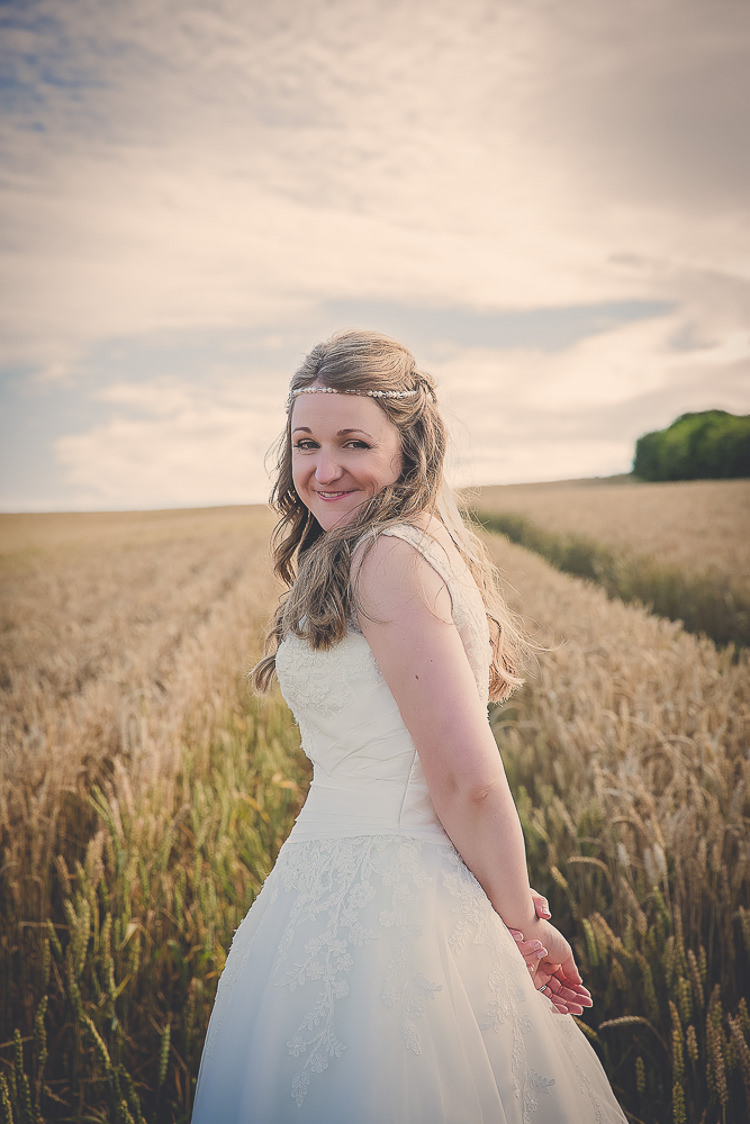 1950s Dress Short Bride Bridal Justin Alexander Colourful Country Barn Street Food Wedding http://www.rocksaltphotography.com/