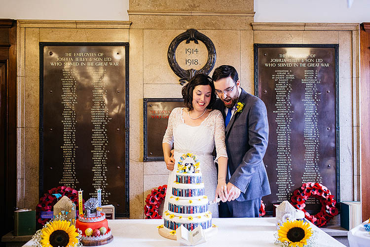 Crafty Book Art Gallery Wedding http://www.pauljosephphotography.co.uk/