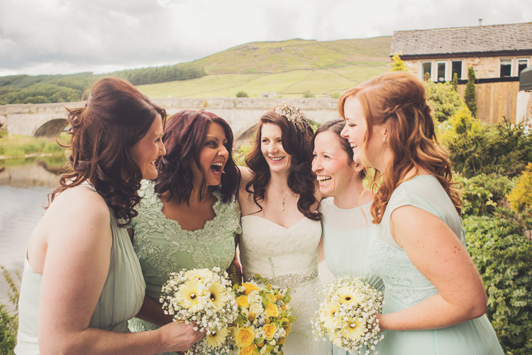 Mint Bridesmaid Dresses Quirky Relaxed Yellow Country Wedding http://www.mr-and-mrs-wedding-photography.co.uk/
