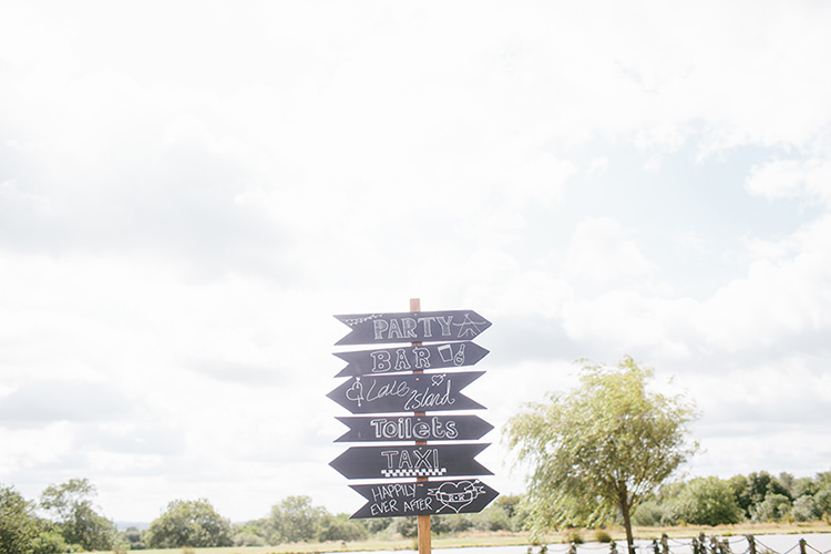 Blackboard Sign Post Stylish Outdoor Tipi Wedding http://www.danhoughphoto.com/