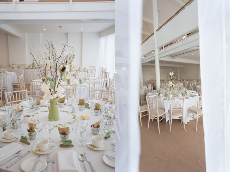 Sage Green & Cream Homemade Knitted Wedding http://www.lucyrosephotography.com/