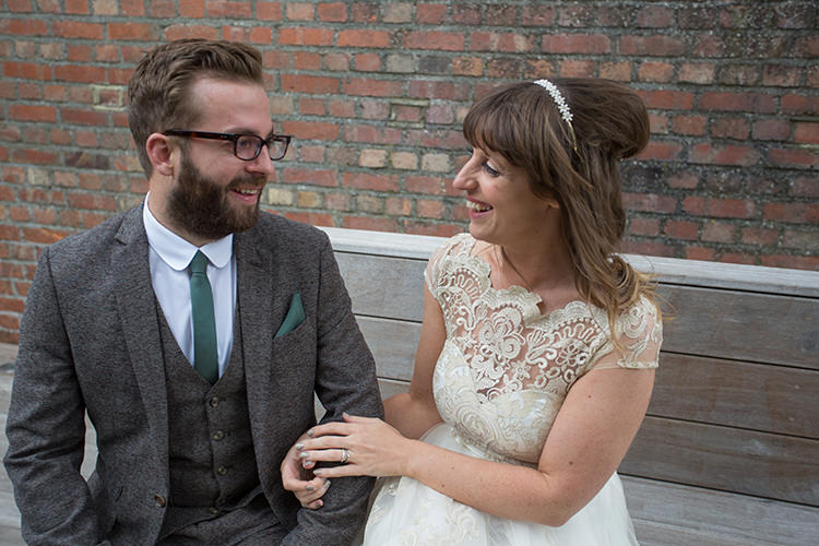 Sage Green & Cream Homemade Knitted Wedding http://www.lucyrosephotography.com/