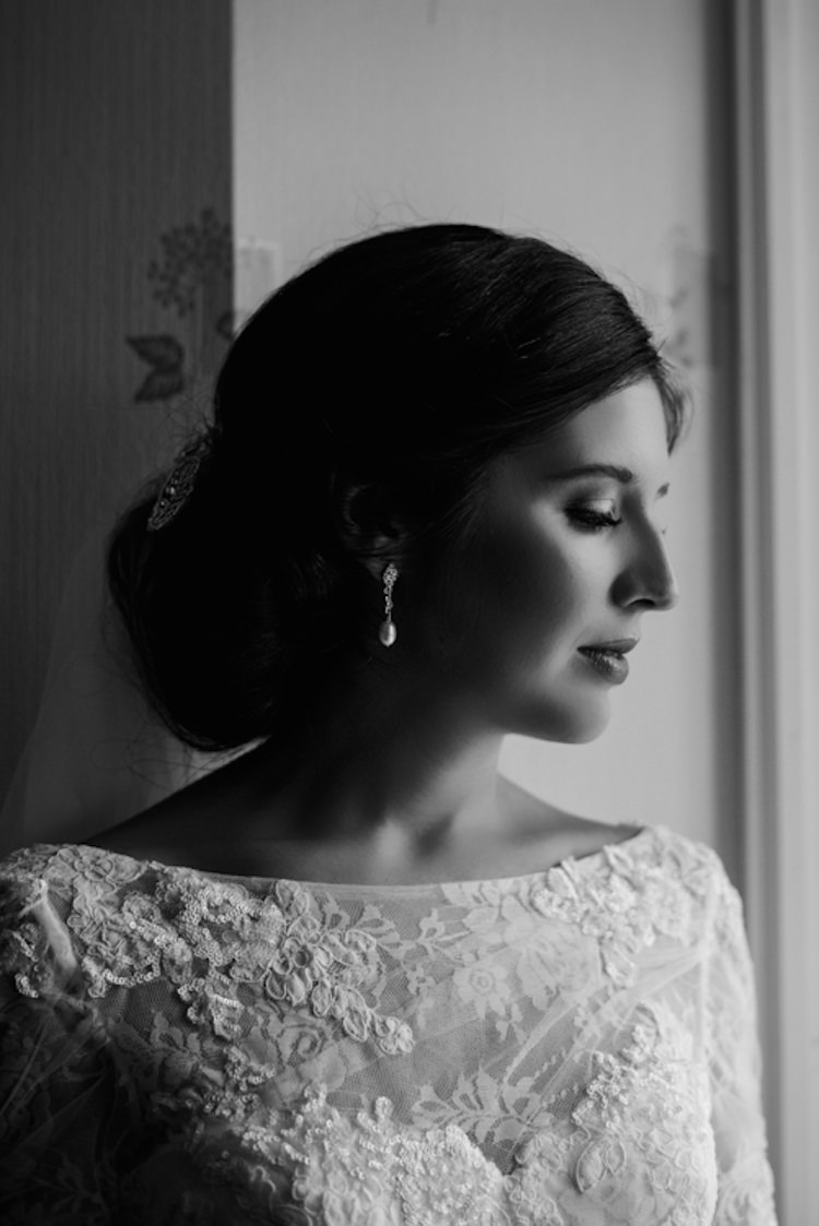 Bride Bridal Make Up Hair Chignon Style Up Do Classic Elegant Village Hall Wedding http://www.jessicaraphaelphotography.com/