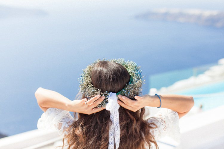 Bohemian Blue White Santorini Engagement http://www.robertafacchini.com/