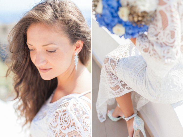 Bohemian Blue White Santorini Engagement http://www.robertafacchini.com/