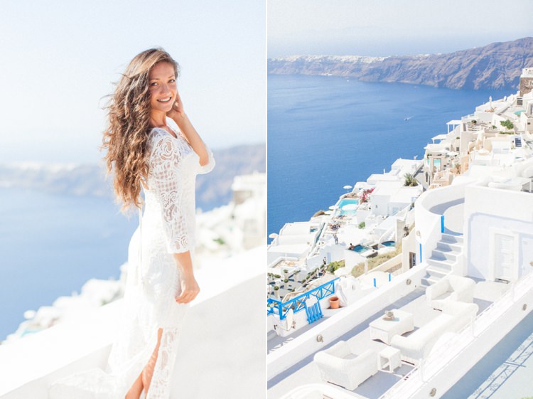 Bohemian Blue White Santorini Engagement http://www.robertafacchini.com/