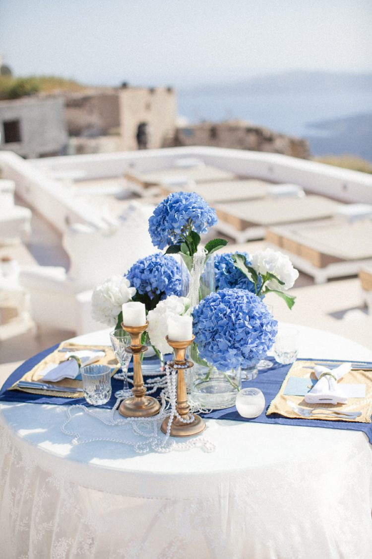 Bohemian Blue White Santorini Engagement http://www.robertafacchini.com/