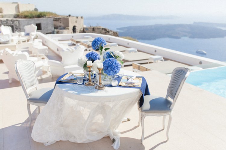 Bohemian Blue White Santorini Engagement http://www.robertafacchini.com/