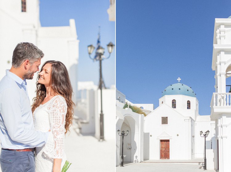 Bohemian Blue White Santorini Engagement http://www.robertafacchini.com/