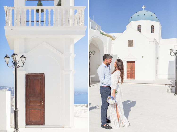 Bohemian Blue White Santorini Engagement http://www.robertafacchini.com/