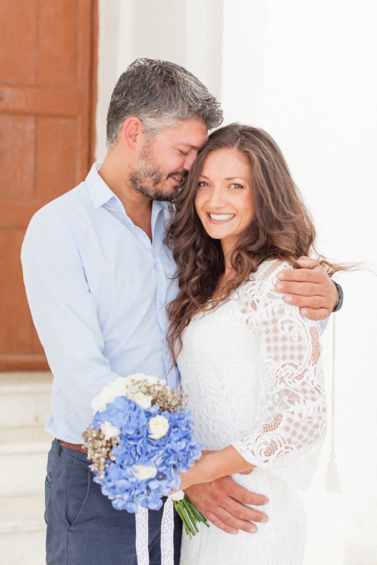 Bohemian Blue White Santorini Engagement http://www.robertafacchini.com/