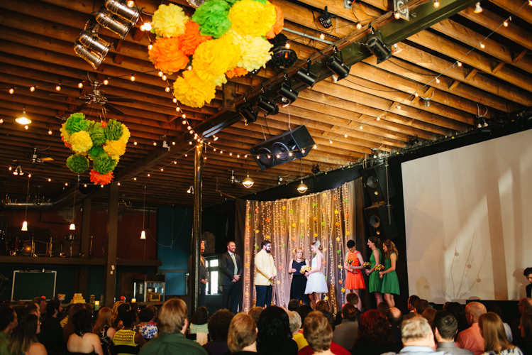 Alternative Colourful Theatre Wedding http://www.alexbeephoto.com/