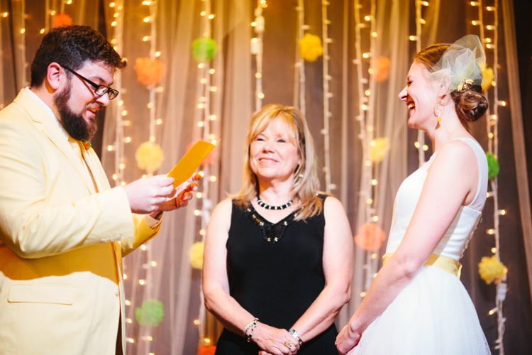Alternative Colourful Theatre Wedding http://www.alexbeephoto.com/