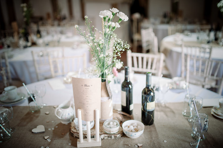 Hessian Table Cloths Pretty Pink Country Cricket Horse Wedding http://andrewbrannanphotography.co.uk/