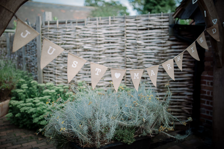 Hessian Bunting Pretty Pink Country Cricket Horse Wedding http://andrewbrannanphotography.co.uk/