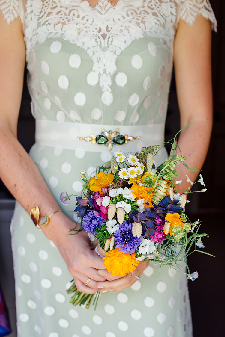 Seasonal Wild Bouquet Flowers Bride Bridal Woodland Farm Camping Weekend Wedding http://www.frecklephotography.co.uk/