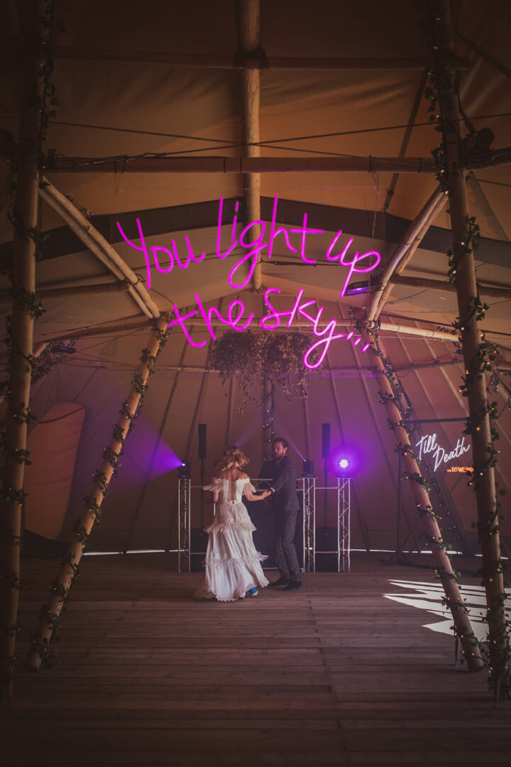 Backdrop Neon Sign Wedding Ideas Hannah Brooke Photography