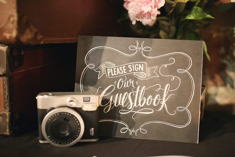 Polariod Guest Book Stylish Pastel Rustic Barn Wedding http://helenrussellphotography.co.uk/ 