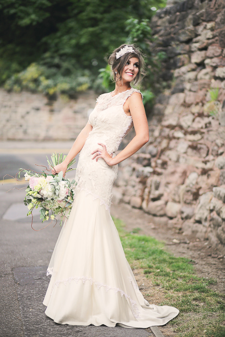 Viola by Claire Pettibone Dress Gown Bride Bridal Stylish Pastel Rustic Barn Wedding http://helenrussellphotography.co.uk/
