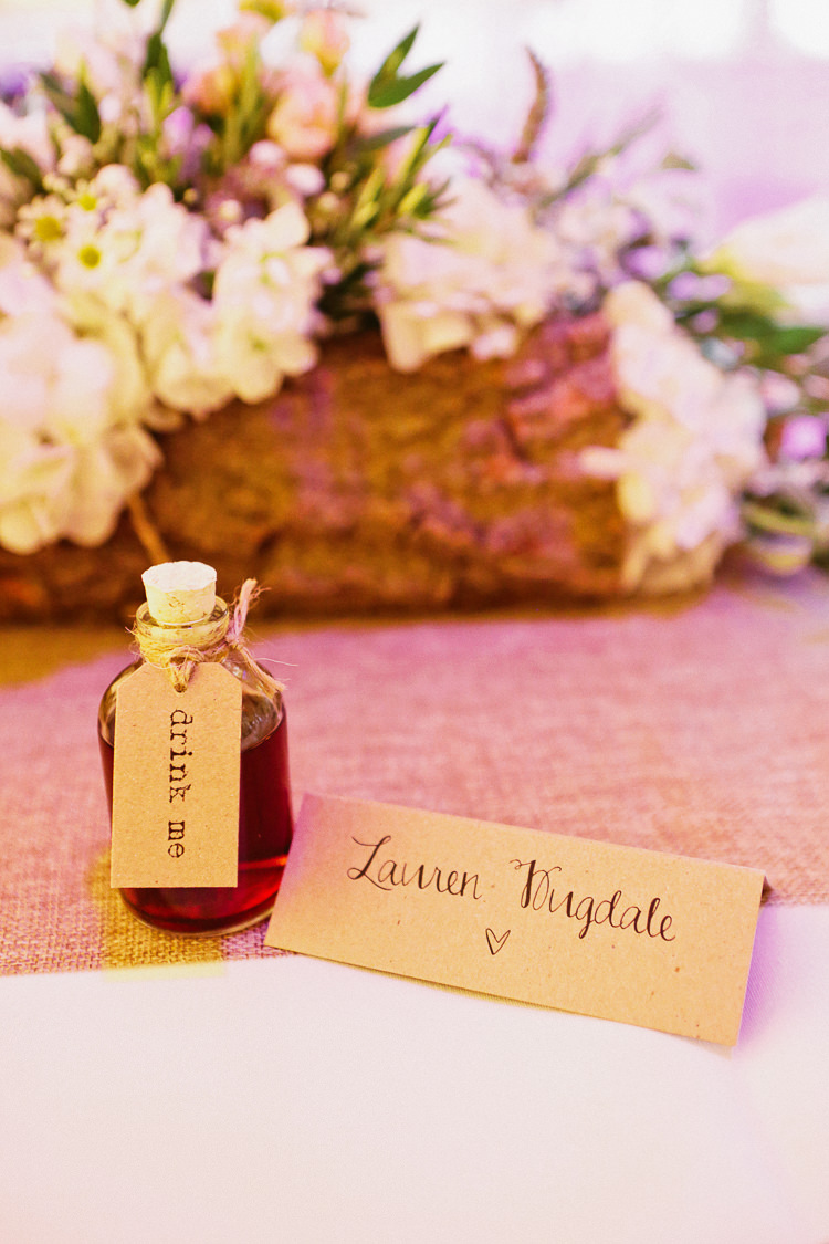 Kraft Brown Paper Card Names Favours Drink Bottles Rustic Laid Back Tipi Wedding http://helenrussellphotography.co.uk/