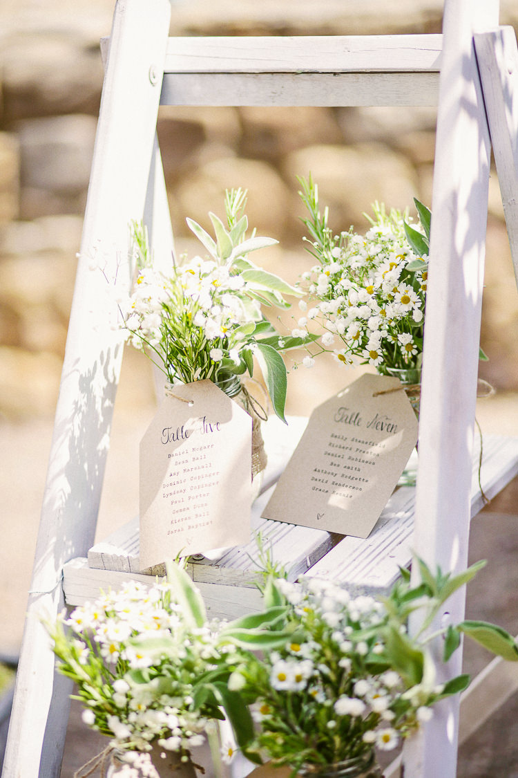 Ladder Seating Table Plan Plants Flowers Chart Rustic Laid Back Tipi Wedding http://helenrussellphotography.co.uk/