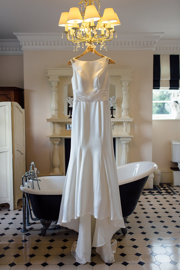 Justin Alexander Satin Dress Gown Bride Bridal Home Made Rustic Eclectic Wedding http://www.frecklephotography.co.uk/