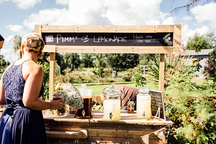 Drinks Stand Station Bar Home Made Rustic Eclectic Wedding http://www.frecklephotography.co.uk/
