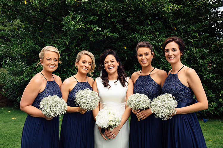 Navy Blue Bridesmaid Dresses Home Made Rustic Eclectic Wedding http://www.frecklephotography.co.uk/