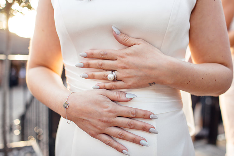 Nails Bride Bridal Pearl Ring Home Made Rustic Eclectic Wedding http://www.frecklephotography.co.uk/