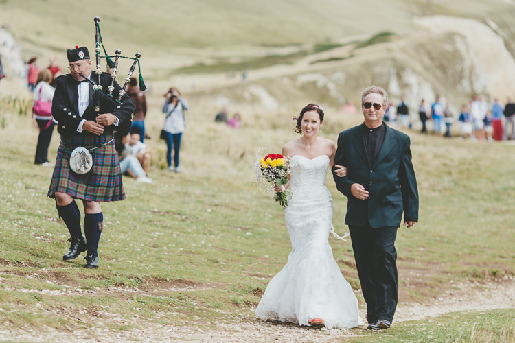 Durdle Door Cliff Wedding http://www.paulunderhill.com/