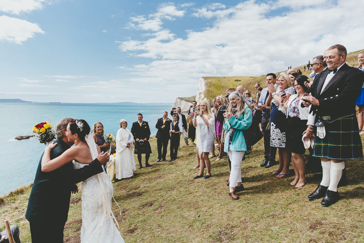 Durdle Door Cliff Wedding http://www.paulunderhill.com/