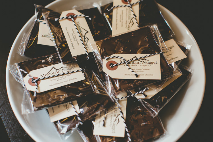 Chocolate Favours Durdle Door Cliff Wedding http://www.paulunderhill.com/