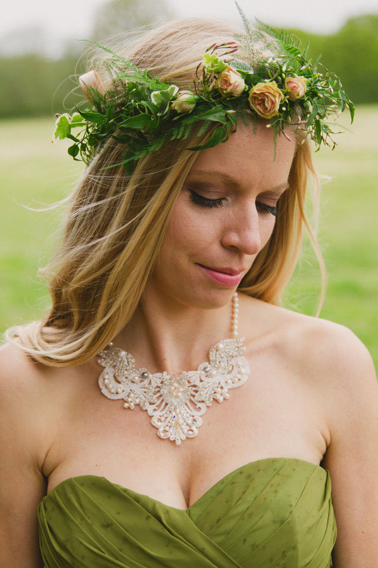 Foliage Greenery Flower Crown Bride Bridal Industrial Eco Bloom Wedding Ideas http://www.mywildrose.co.uk/