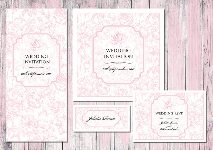Paperchain English Rose Stationery Wedding Directory UK Supplier