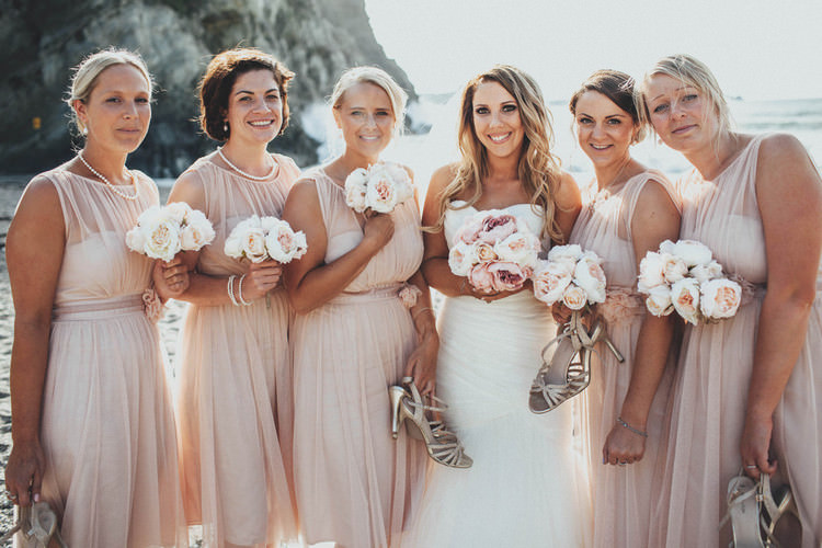 Short Bridesmaid Dresses Casual Beach Dusky Pink Wedding http://www.alipaul.com/