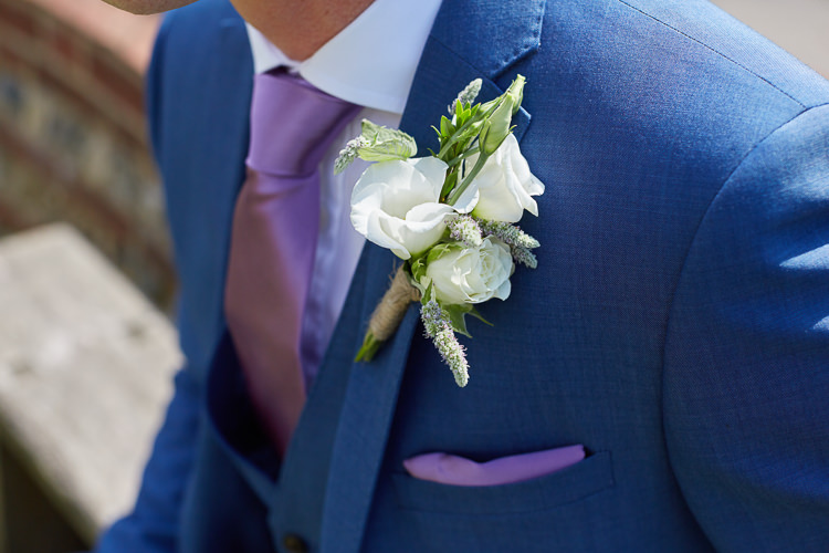 White Flowers Buttonhole Groom Country Marquee Wedding https://www.fullerphotographyweddings.co.uk/