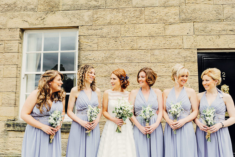 Lilac Halterneck Bridesmaid Dresses Rustic Treehouse Wedding http://helenrussellphotography.co.uk/