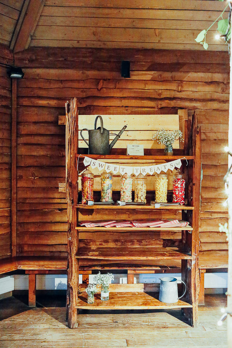 Sweet Sweetie Table Furniture Bar Station Rustic Treehouse Wedding http://helenrussellphotography.co.uk/